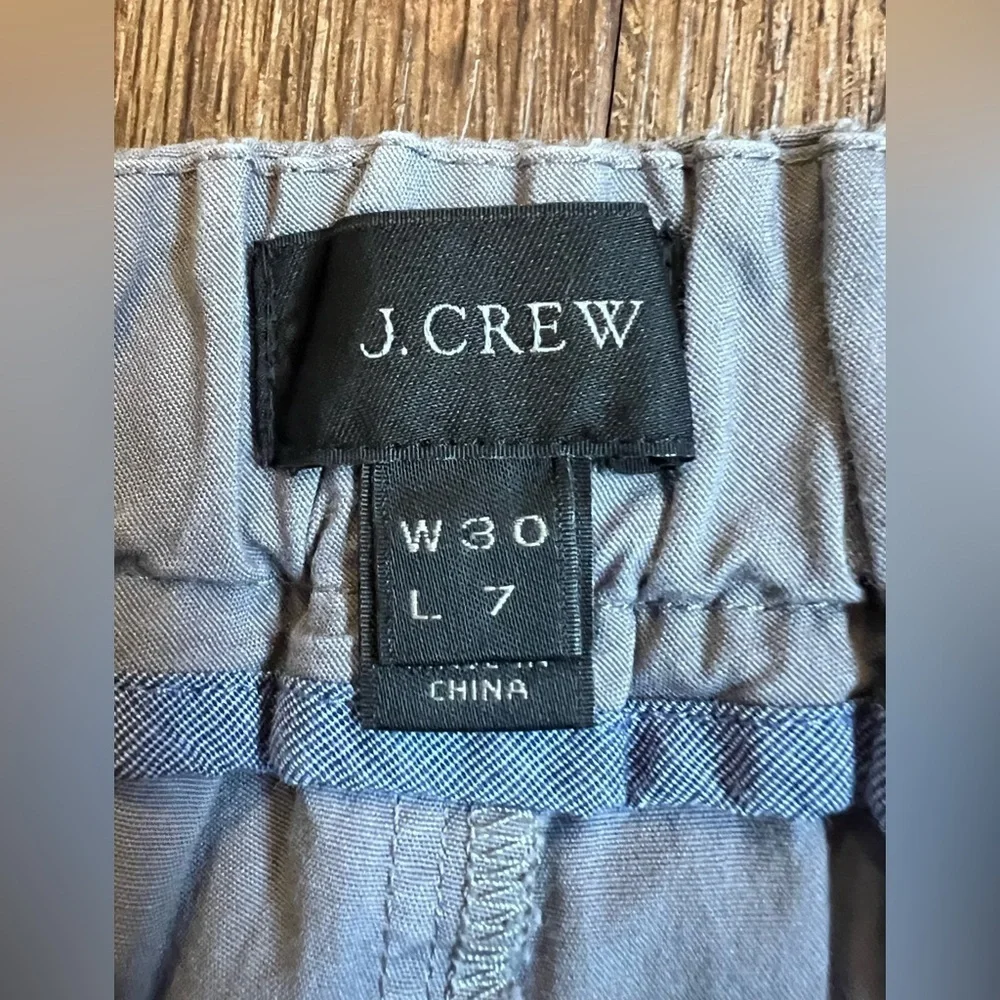 J. Crew Black and cream Flat Front Shorts Casual Style